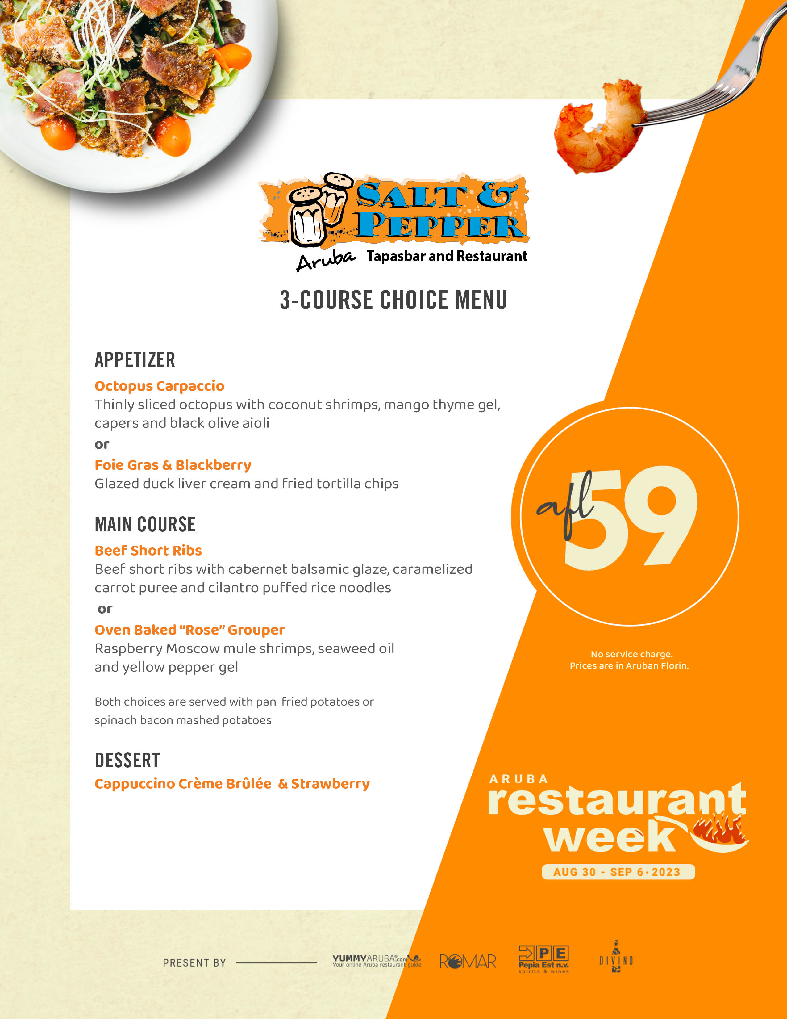 Salt & Pepper Tapasbar and Restaurant A Culinary Highlight of Aruba's